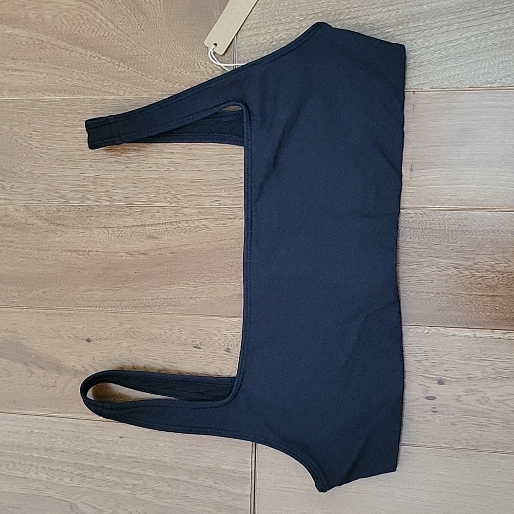 NWT SKIMS Fits Everybody scoop square neck bra onyx S